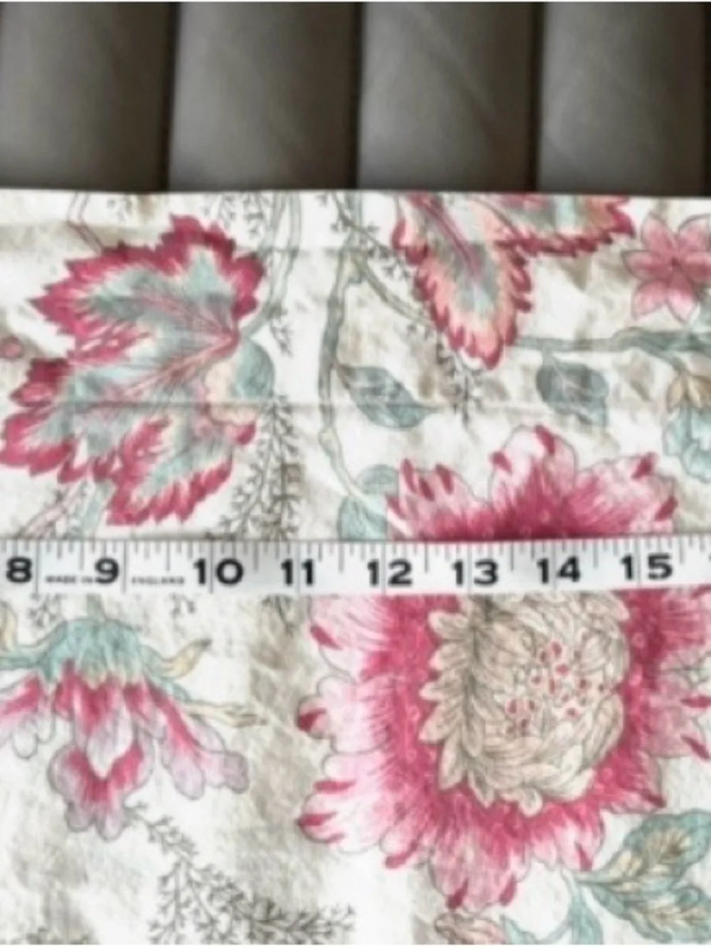 1-Pottery Barn Sz Standard,Floral Cotton in Pink,Green Botanical Country Print